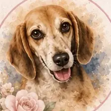 Howie, the beagle who inspired the business